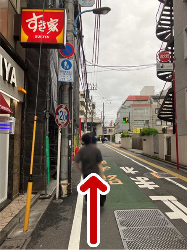すき家の角の写真